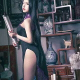 Shika小鹿鹿《万花旗袍》主题写真：6张全套美图