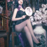 Shika小鹿鹿《万花旗袍》主题写真：6张全套美图