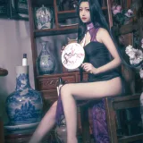 Shika小鹿鹿《万花旗袍》主题写真：6张全套美图