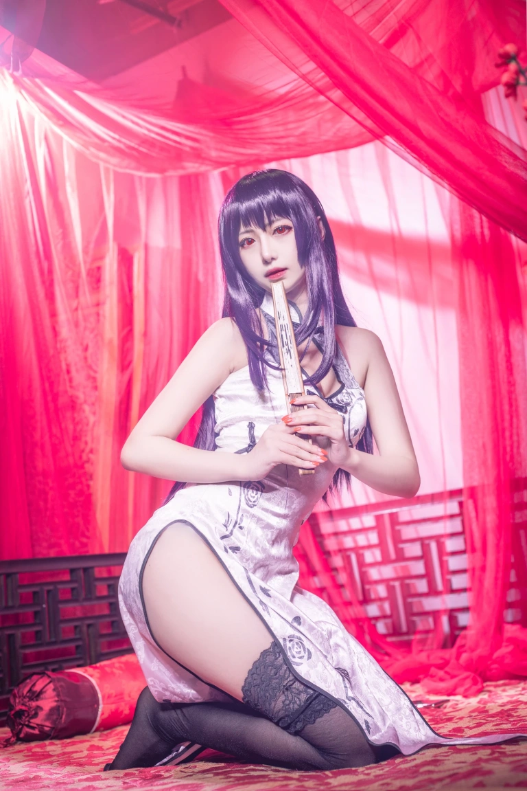 Shika小鹿鹿《学姐旗袍》主题写真：13张全套美图