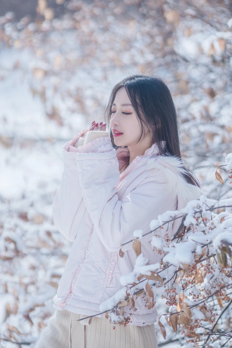 Shika小鹿鹿《雪景》主题写真：29张全套美图