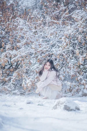 Shika小鹿鹿《雪景》主题写真：29张全套美图