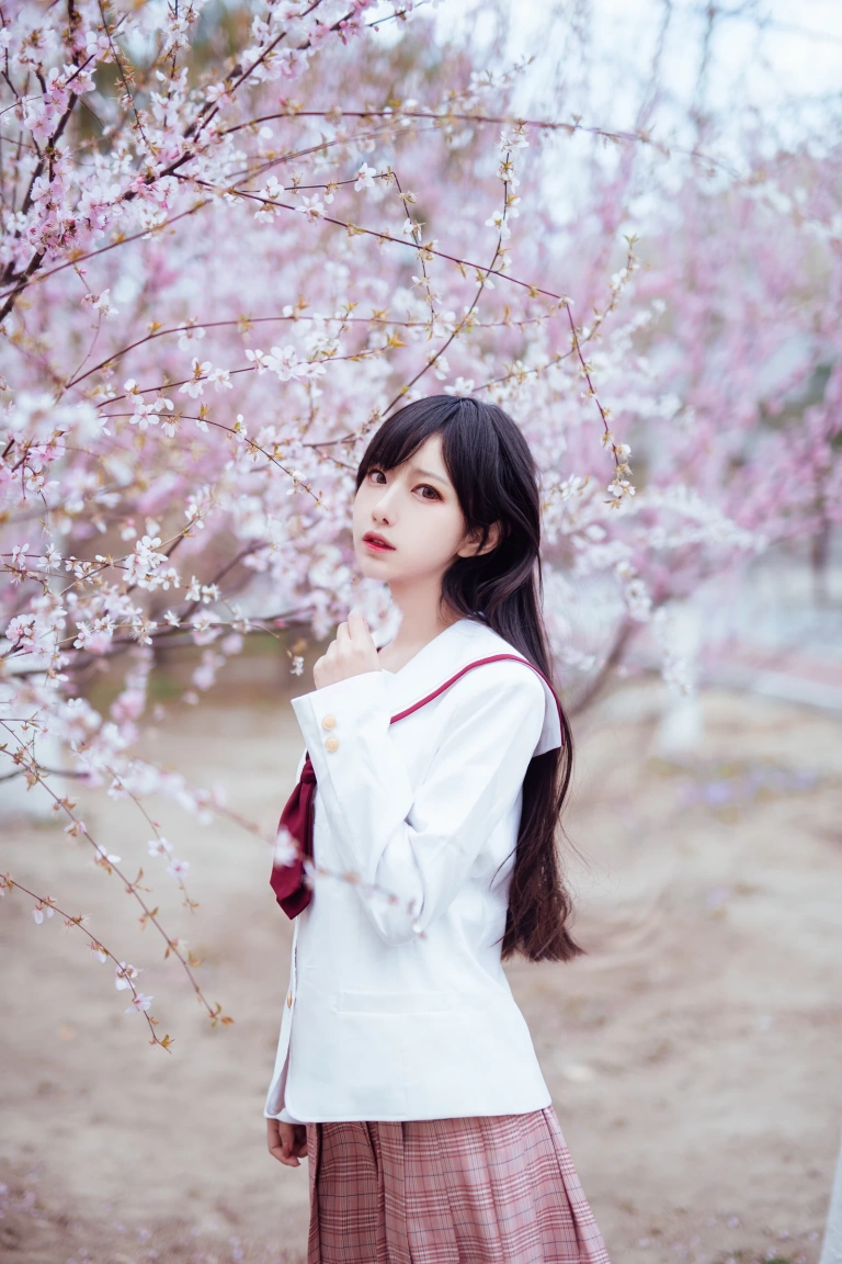 Shika小鹿鹿《樱花》主题写真：13张全套美图