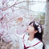 Shika小鹿鹿《樱花》主题写真：13张全套美图