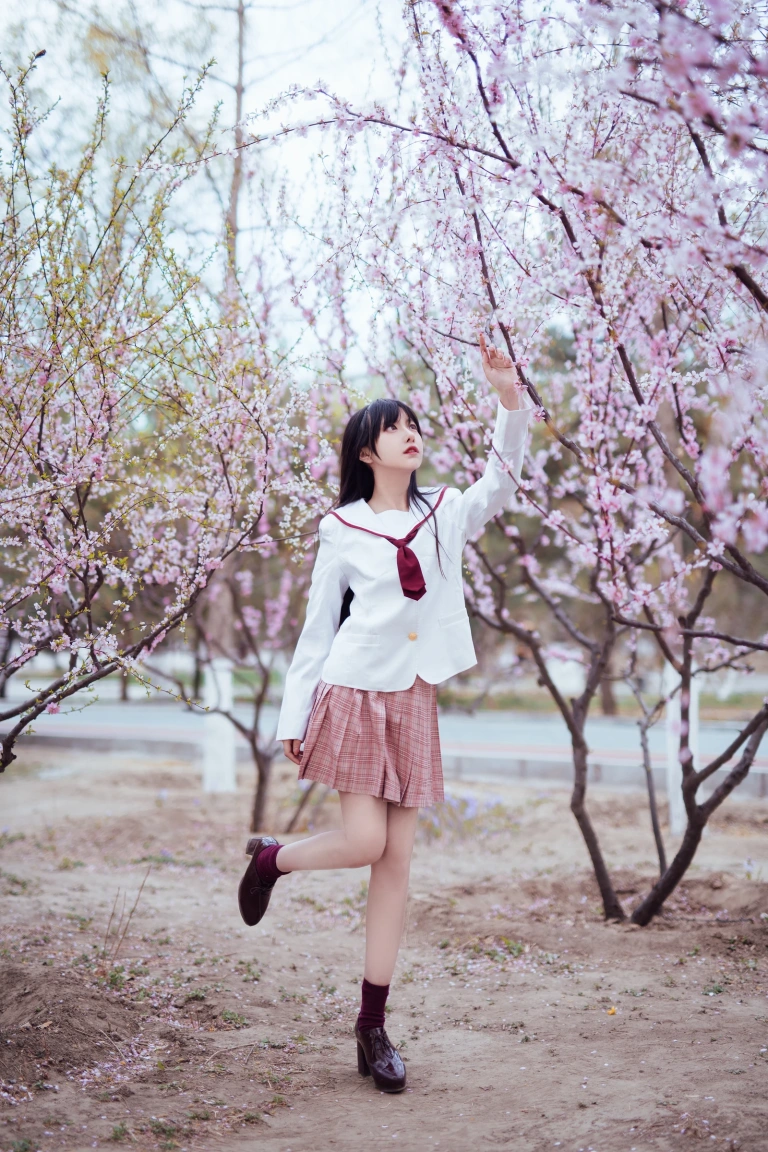 Shika小鹿鹿《樱花》主题写真：13张全套美图