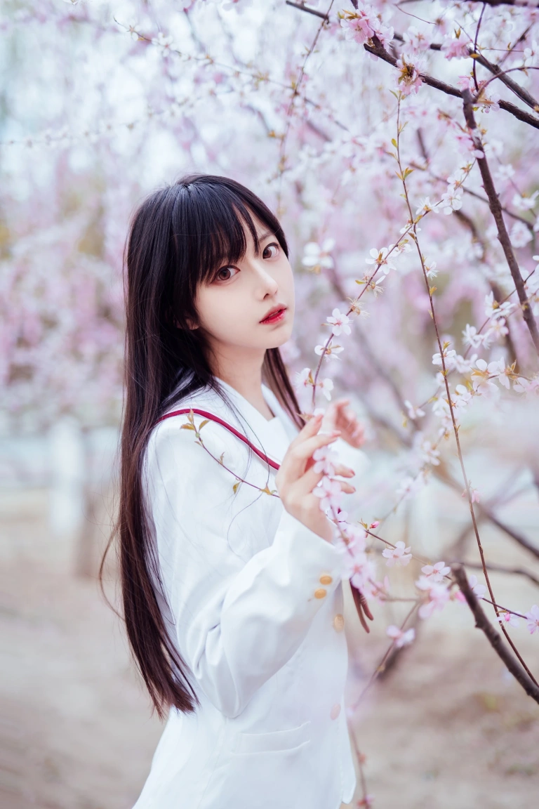 Shika小鹿鹿《樱花》主题写真：13张全套美图