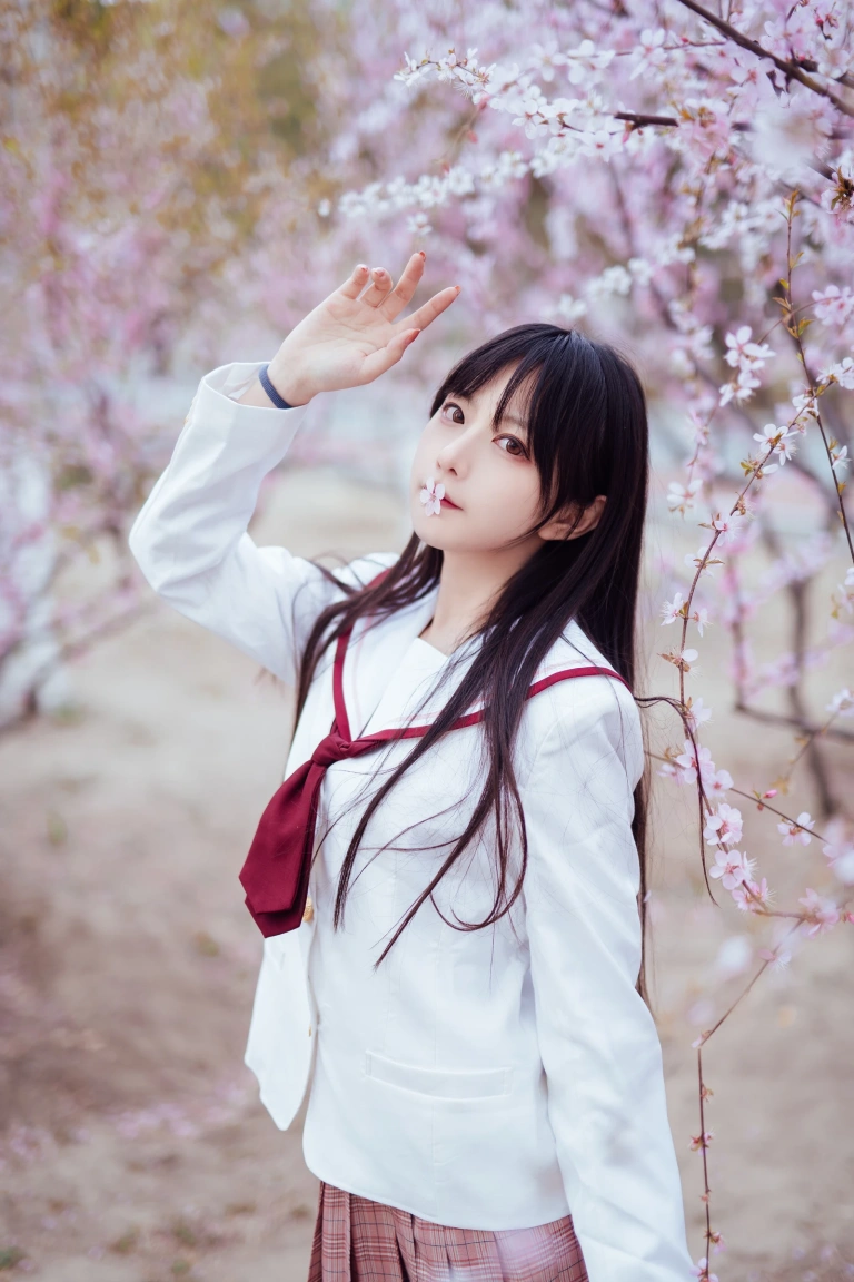 Shika小鹿鹿《樱花》主题写真：13张全套美图