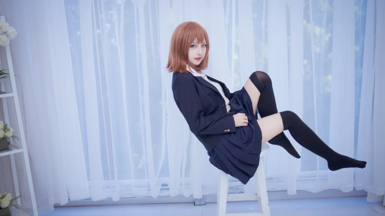 Shika小鹿鹿《JK&死库水》主题写真：20张全套美图