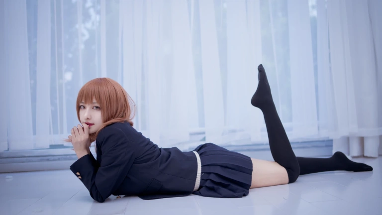 Shika小鹿鹿《JK&死库水》主题写真：20张全套美图