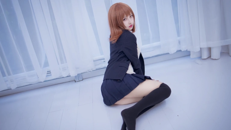 Shika小鹿鹿《JK&死库水》主题写真：20张全套美图