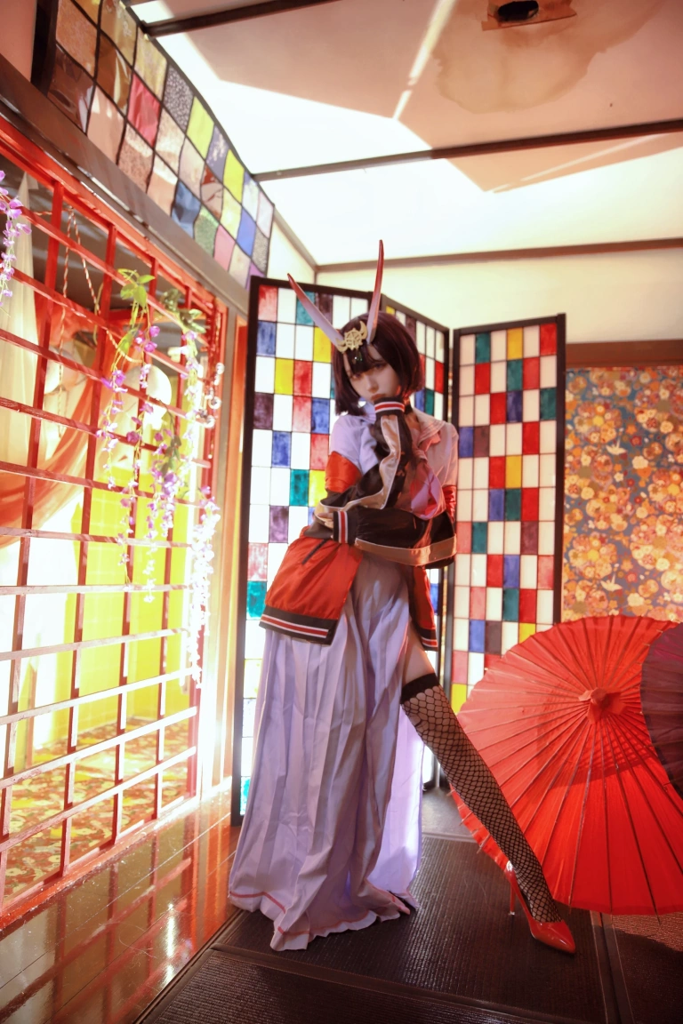 Shika小鹿鹿《酒吞童子》主题写真：15张全套美图