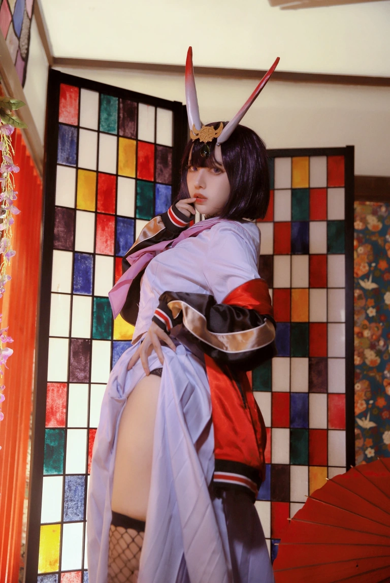 Shika小鹿鹿《酒吞童子》主题写真：15张全套美图