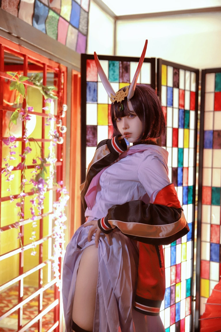 Shika小鹿鹿《酒吞童子》主题写真：15张全套美图