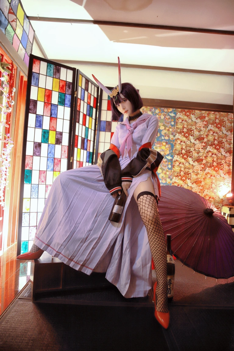 Shika小鹿鹿《酒吞童子》主题写真：15张全套美图