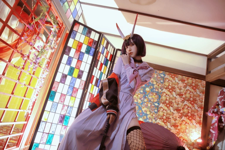 Shika小鹿鹿《酒吞童子》主题写真：15张全套美图