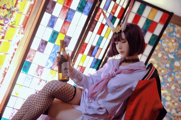 Shika小鹿鹿《酒吞童子》主题写真：15张全套美图