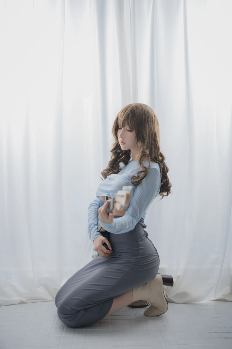 Shika小鹿鹿《吉他妹妹》主题写真：20张全套美图