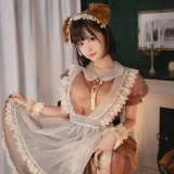 Shika小鹿鹿《透明女仆》主题写真：22张全套美图