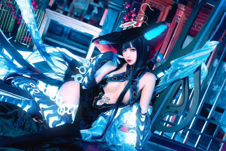 Shika小鹿鹿《杨玉环》主题写真：18张全套美图