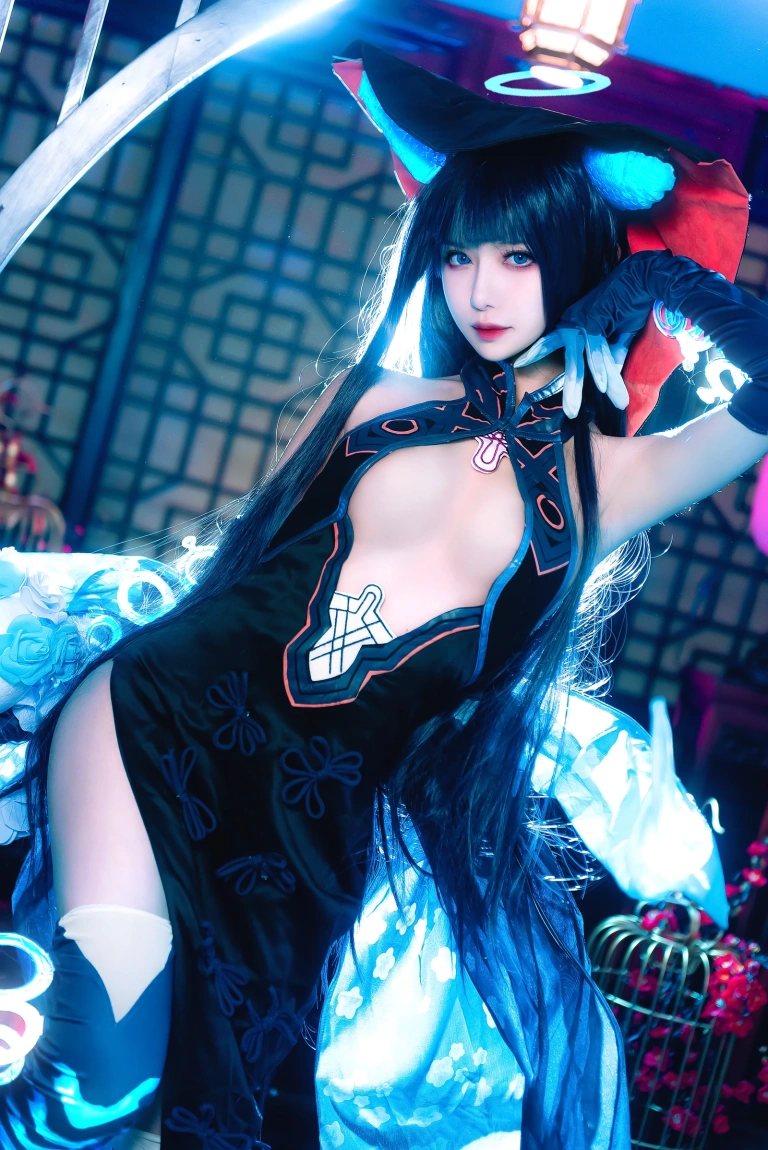 Shika小鹿鹿《杨玉环》主题写真：18张全套美图
