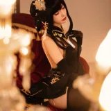 Shika小鹿鹿《碧蓝航线 镇海 奇奢花苑》主题写真：28张全套美图