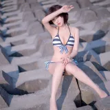 Shika小鹿鹿《加藤惠 泳装》主题写真：17张全套美图