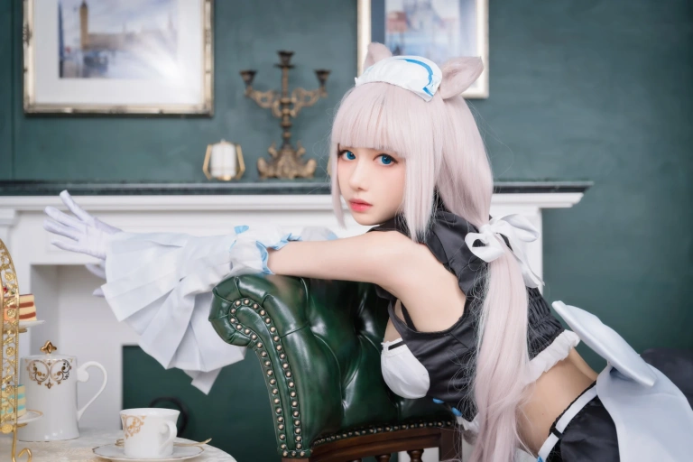 Shika小鹿鹿《猫娘》主题写真：9张全套美图