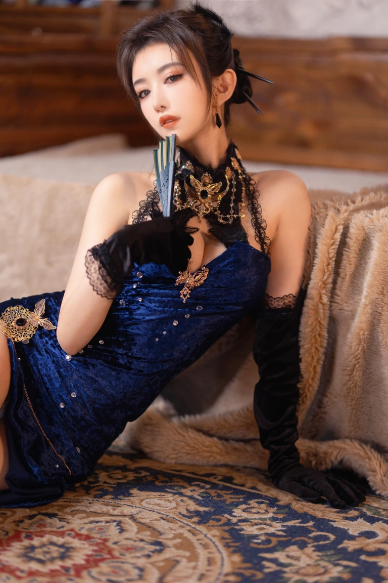 Shika小鹿鹿《旗袍 烽火经年》主题写真：24张全套美图，含2个视频