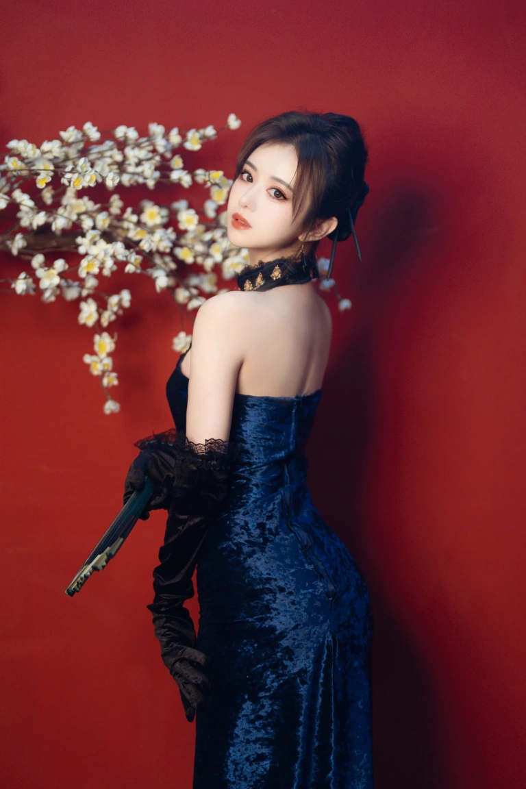 Shika小鹿鹿《旗袍 烽火经年》主题写真：24张全套美图，含2个视频