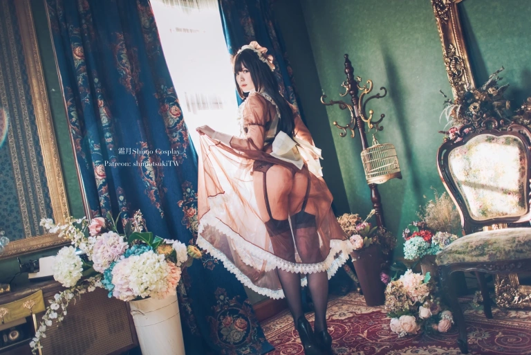 霜月shimo《女仆私服》主题写真：15张全套美图
