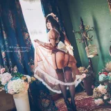霜月shimo《女仆私服》主题写真：15张全套美图