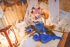 霜月shimo《玉藻前》主题写真：15张全套美图