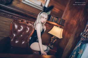 霜月shimo《兔耳狼 私服》主题写真：14张全套美图