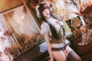 霜月shimo《室内私服》主题写真：17张全套美图