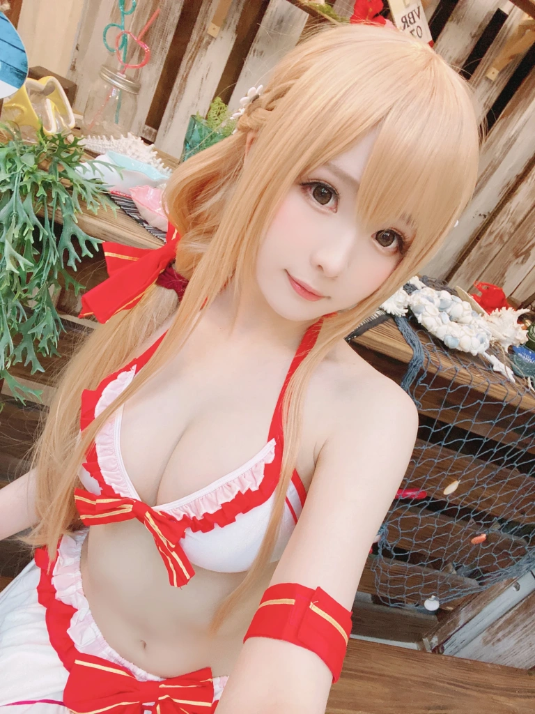 霜月shimo《Asuna泳装》主题写真：20张全套美图