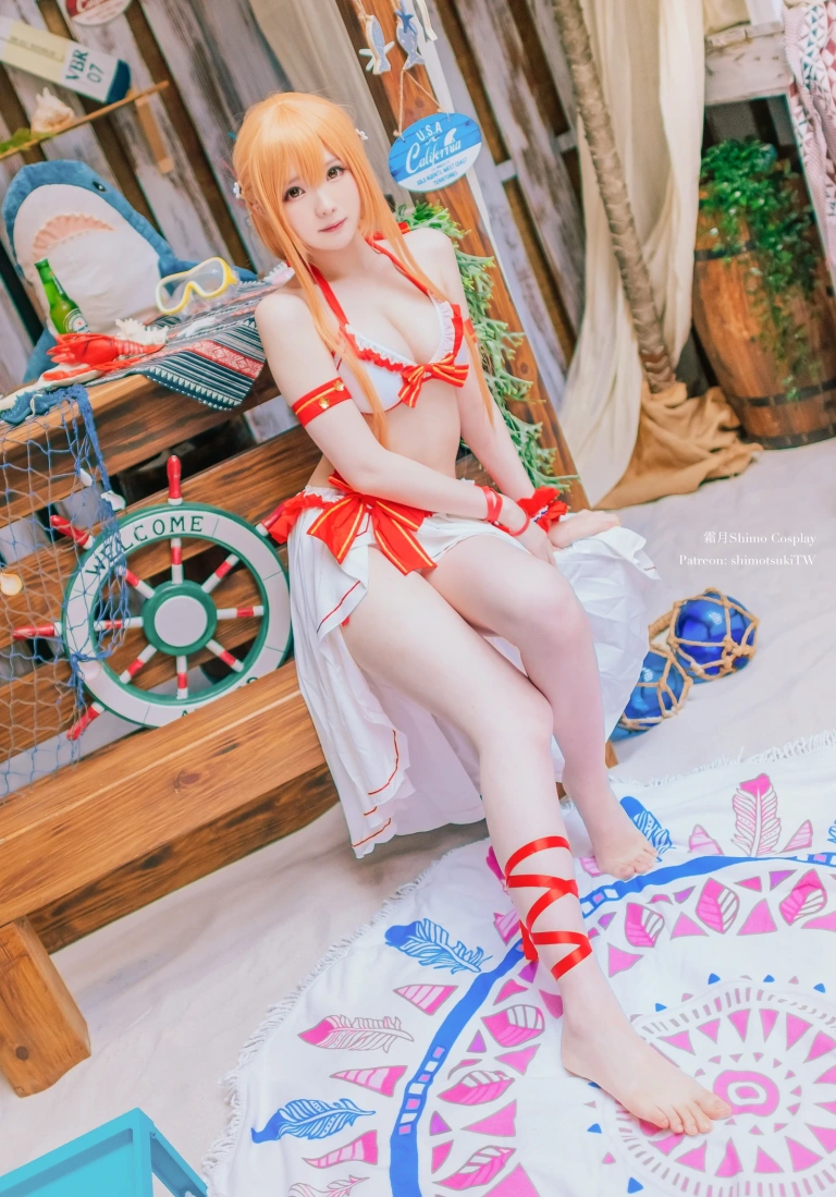 霜月shimo《Asuna泳装》主题写真：20张全套美图