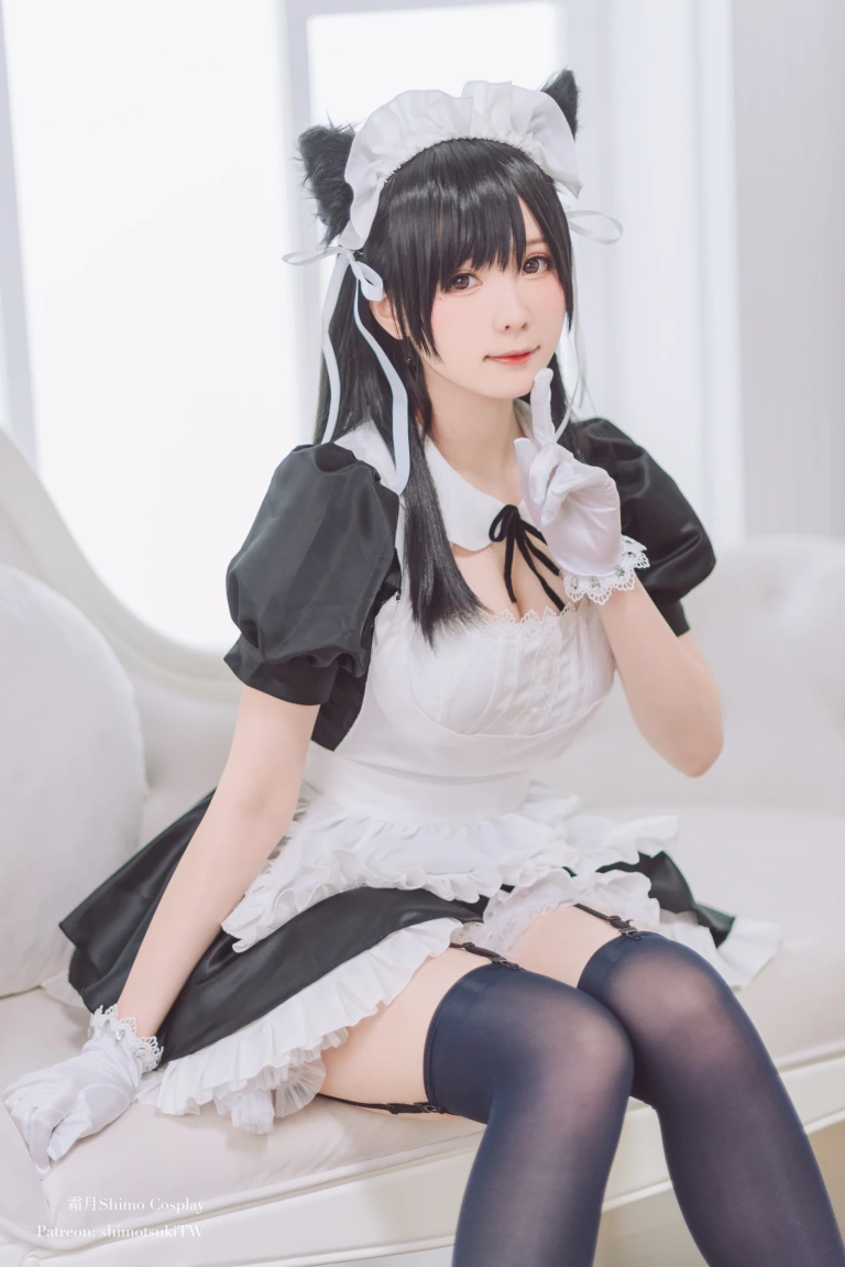 霜月shimo《爱宕女仆》主题写真：16张全套美图，含2个视频