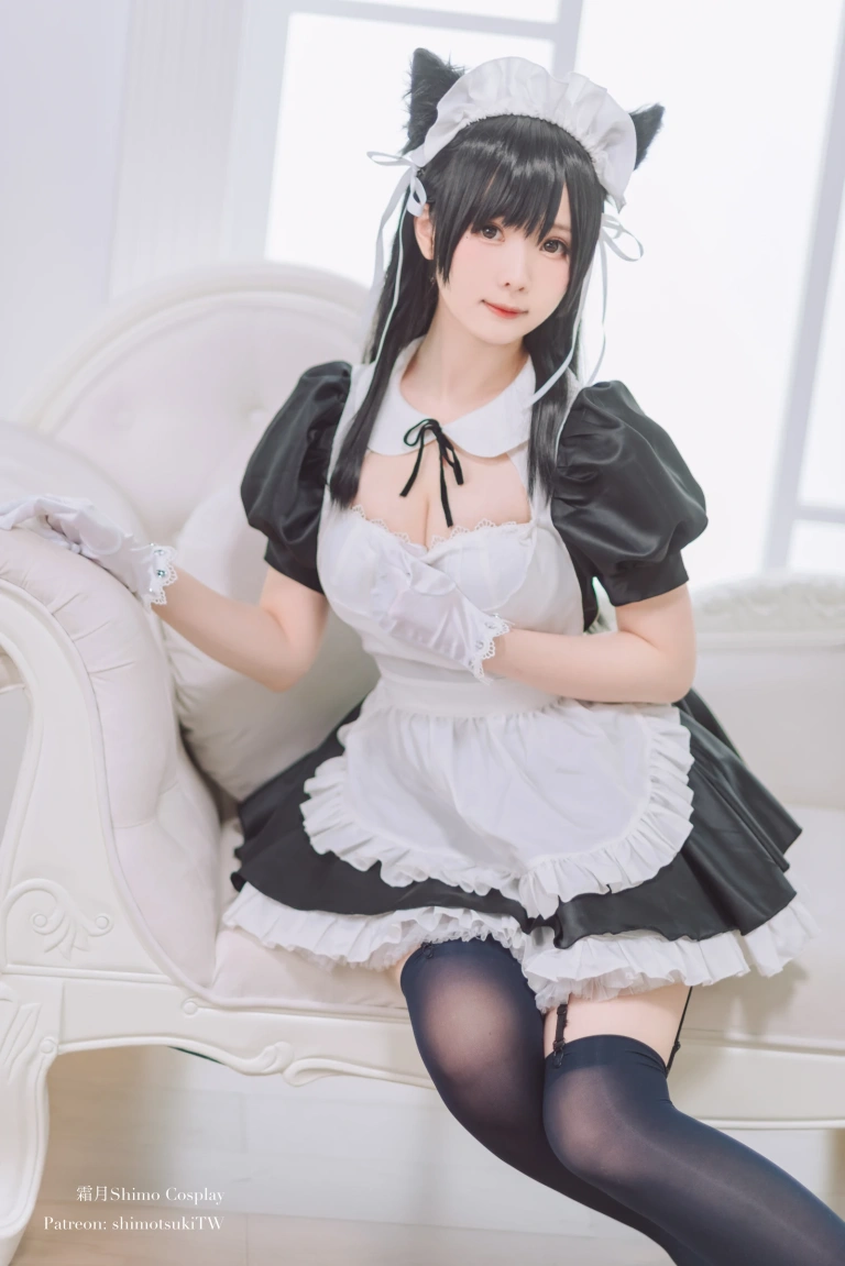 霜月shimo《爱宕女仆》主题写真：16张全套美图，含2个视频