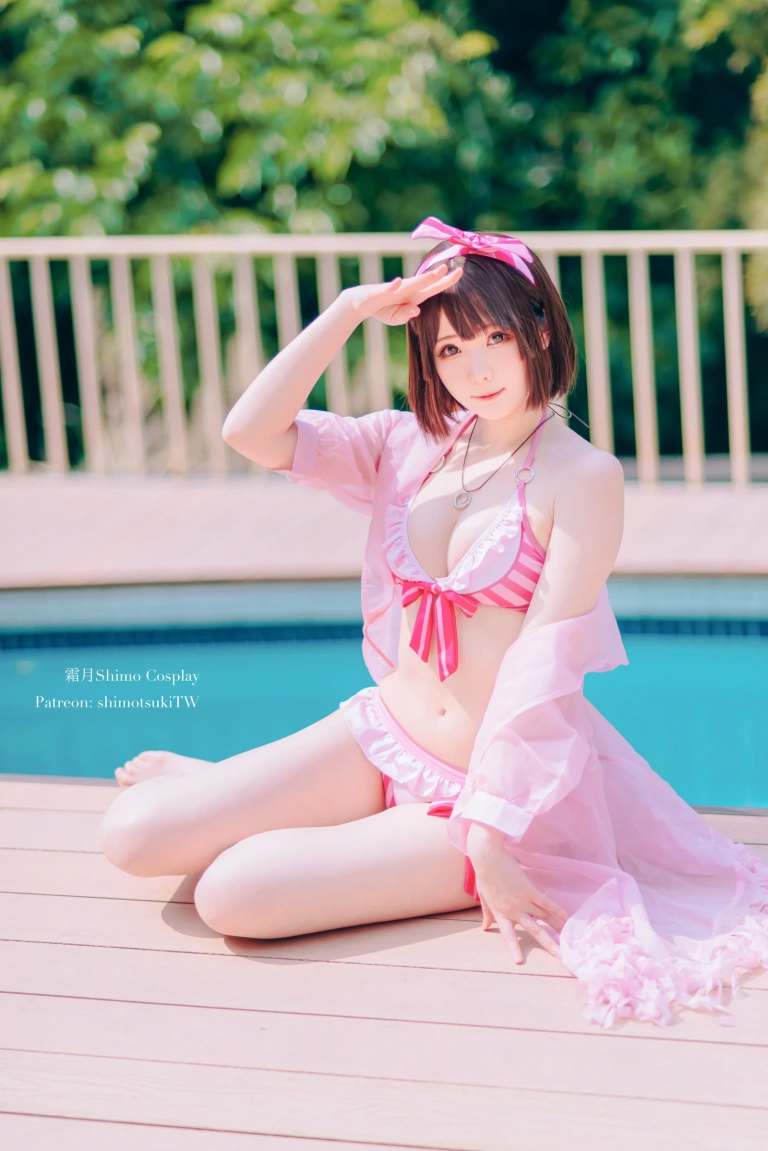 霜月shimo《加藤惠泳衣》主题写真：19张全套美图