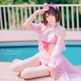 霜月shimo《加藤惠泳衣》主题写真：19张全套美图