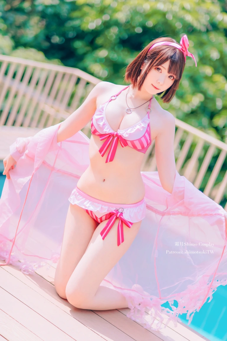 霜月shimo《加藤惠泳衣》主题写真：19张全套美图