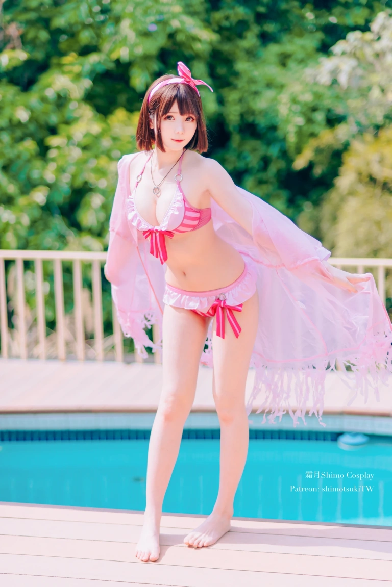 霜月shimo《加藤惠泳衣》主题写真：19张全套美图
