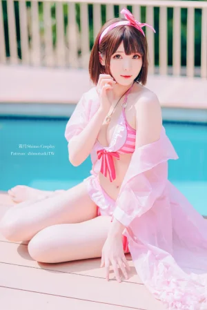 霜月shimo《加藤惠泳衣》主题写真：19张全套美图