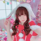 霜月shimo《兔子圣诞节》主题写真：12张全套美图