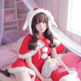 霜月shimo《兔子圣诞节》主题写真：12张全套美图