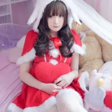 霜月shimo《兔子圣诞节》主题写真：12张全套美图