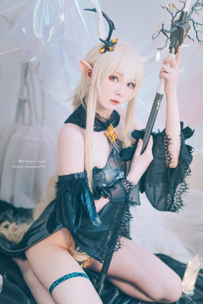 霜月shimo《明日方舟 闪灵》主题写真：17张全套美图
