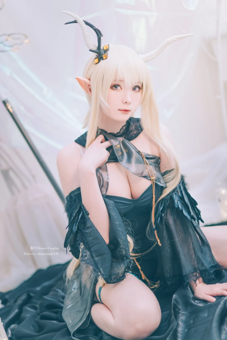 霜月shimo《明日方舟 闪灵》主题写真：17张全套美图