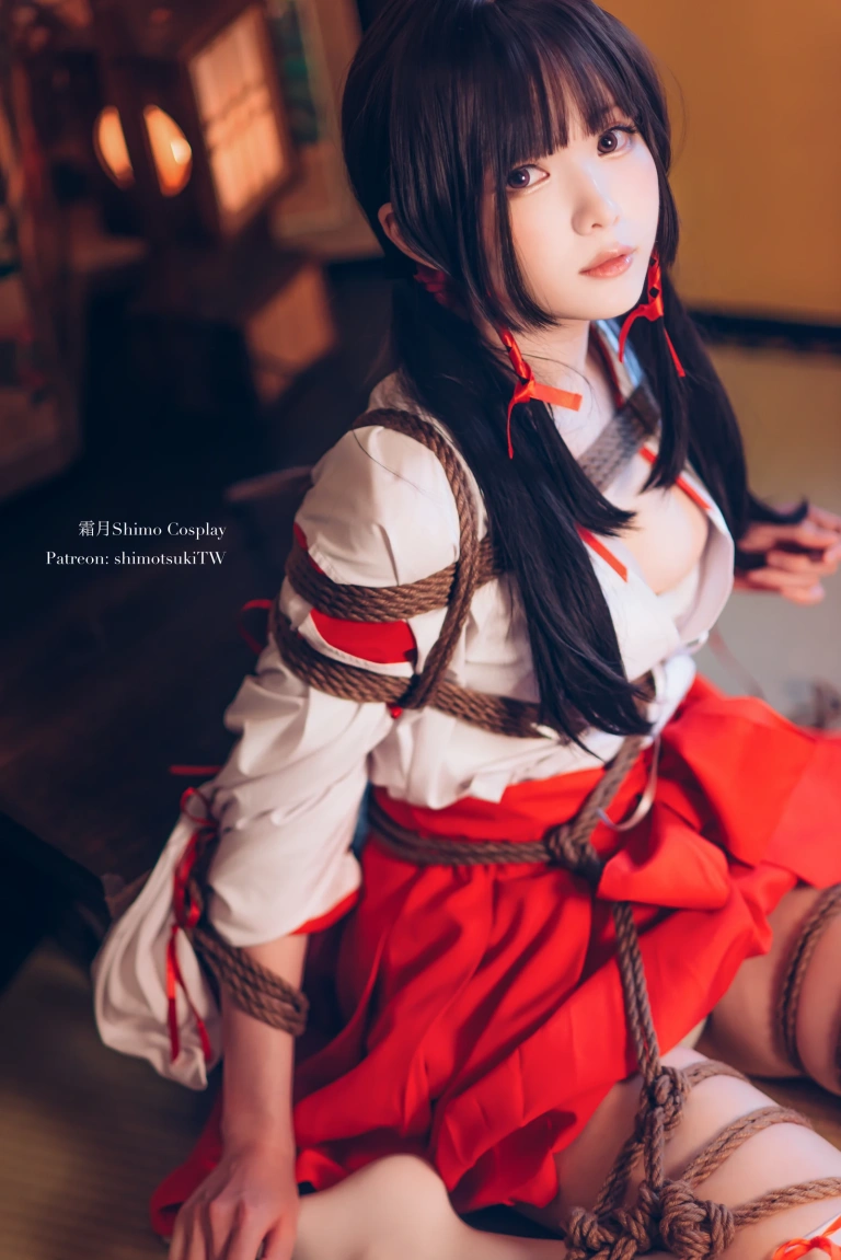 霜月shimo《巫女捆绑》主题写真：24张全套美图