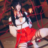 霜月shimo《巫女捆绑》主题写真：24张全套美图